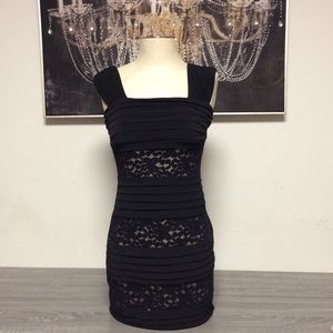 Valerie Bertinelli little black dress lace